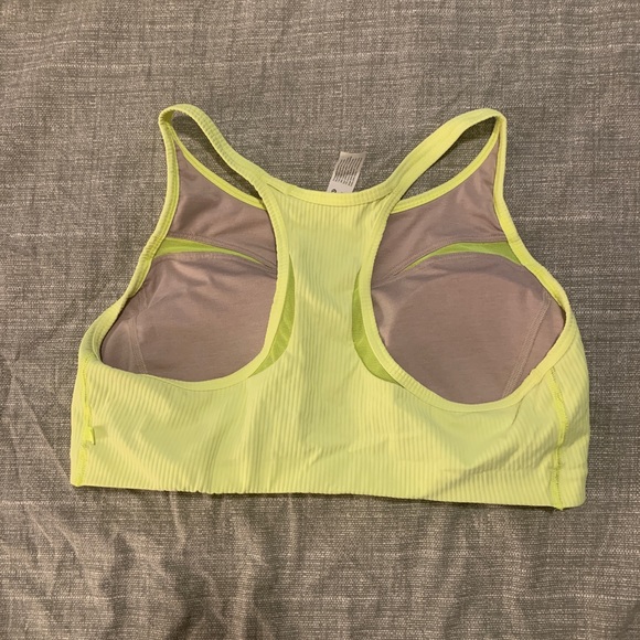 Lululemon Ribbed-Mesh High-Neck Bra *Medium Support, B/C Cup -Highlight Yellow - Picture 7 of 10